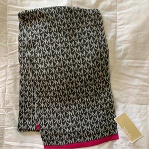 Pink and Gray Michael Kors Scarf